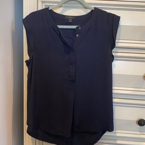 J. Crew button down navy tank